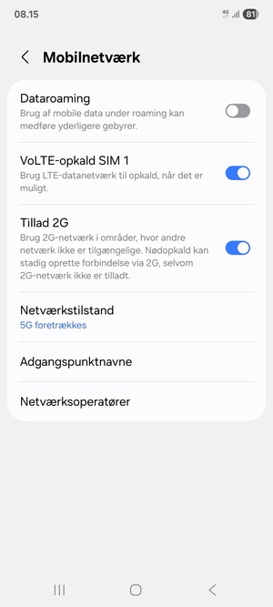 Vælg Adgangspunktnavne