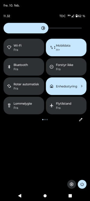 Swipe til venstre