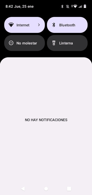 Deslice hacia abajo el menú superior de nuevo