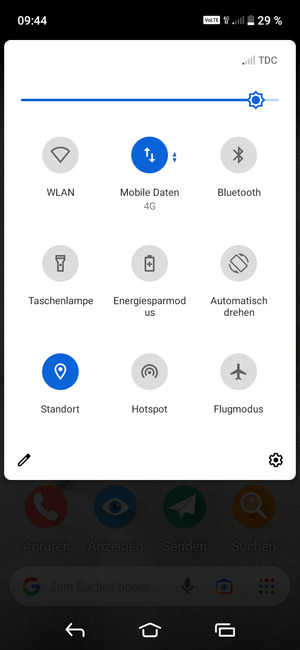 Schalten Sie Standort aus