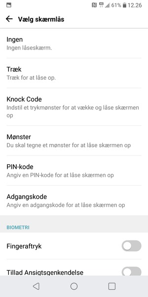 Vælg Mønster
