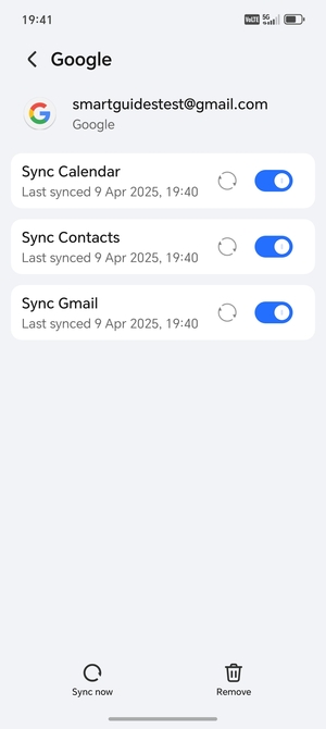 Make sure Sync Contacts is selected