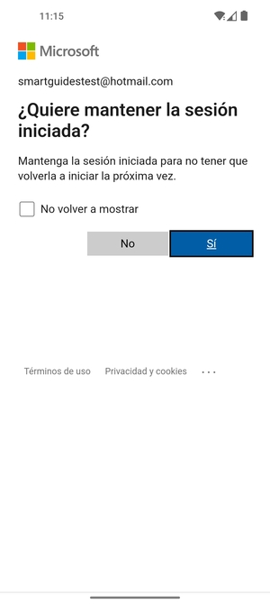 Seleccione la opción deseada