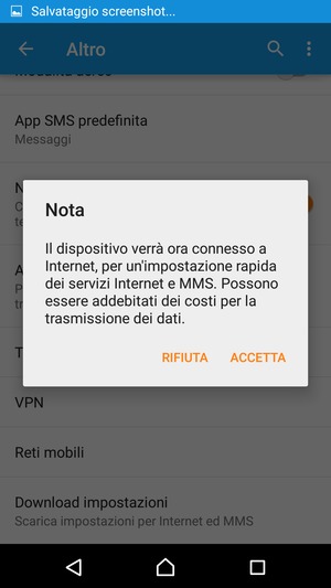 Seleziona ACCETTA
