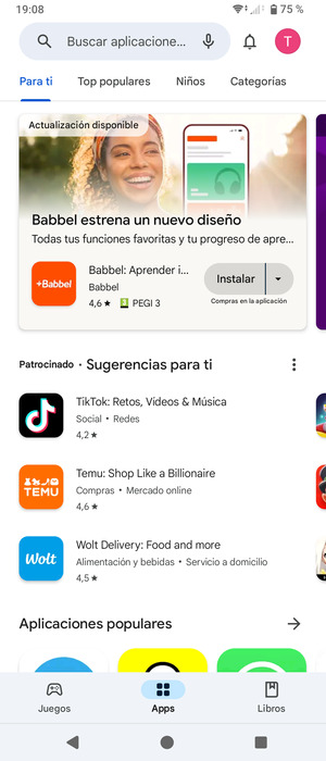 Seleccione la barra de Búsqueda