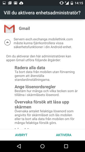 Välj AKTIVERA