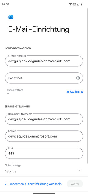 Geben Sie Ihre Passwort ein
