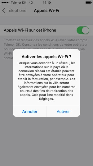 Sélectionnez Activer