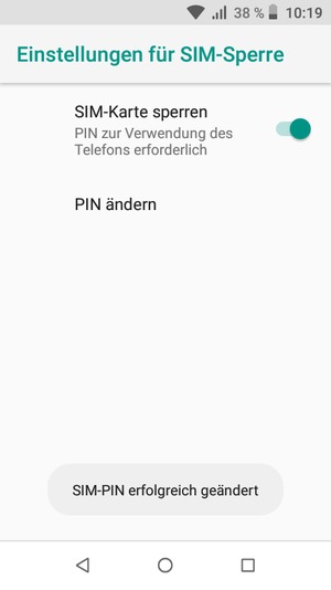 Ihre PIN der SIM-Karte wurde geändert