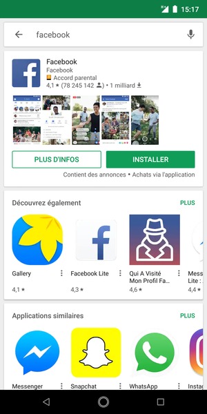 Sélectionnez l'appli