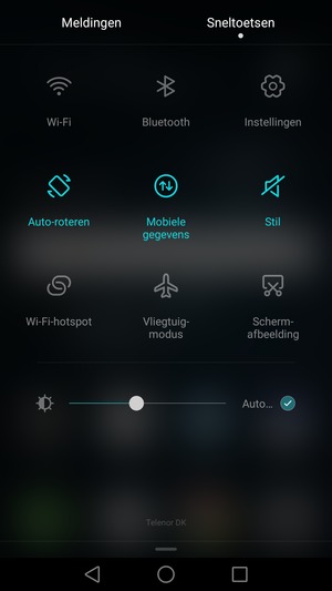 Selecteer Stil om weer naar geluid-modus te gaan