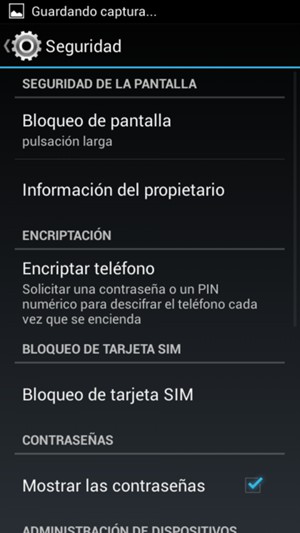 Seleccione Bloqueo de pantalla