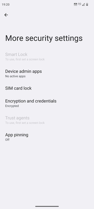 Select SIM card lock