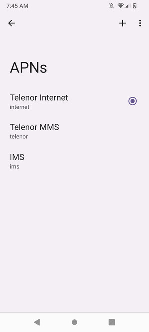 Select the Menu button