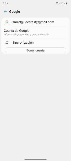 Seleccione Sincronización