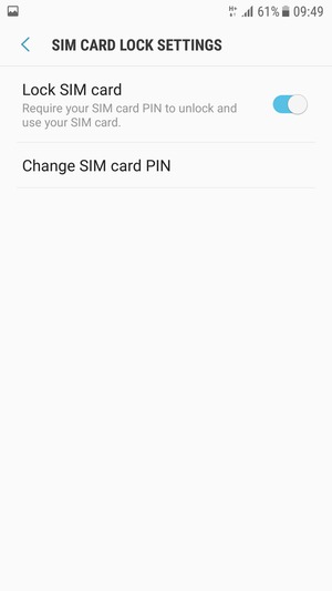 Select Change SIM card PIN