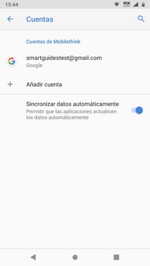 Seleccione su cuenta Google