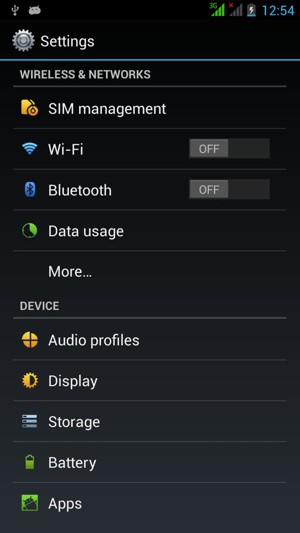 Select SIM management