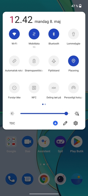 Slå Wi-Fi og Bluetooth fra