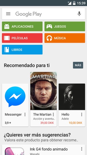 Seleccione la barra de Búsqueda