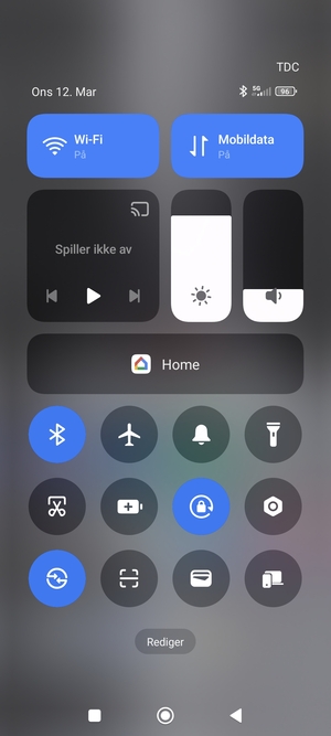 Slå av Wi-Fi og Bluetooth