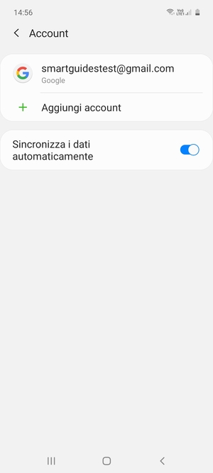 Seleziona il tuo account Google