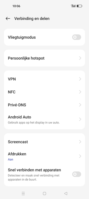 Selecteer Persoonlijke hotspot