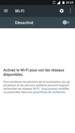 Activer le Wi-Fi