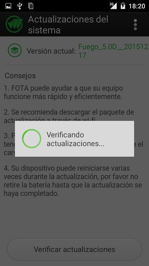Espere a que la búsqueda termine