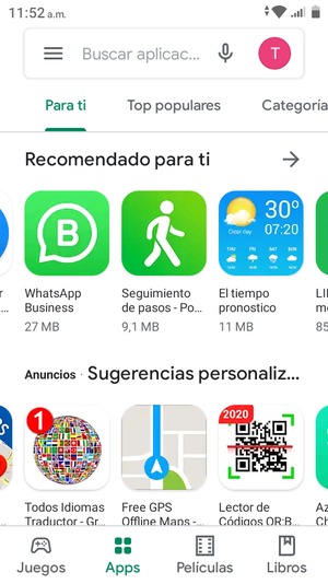 Select the search bar