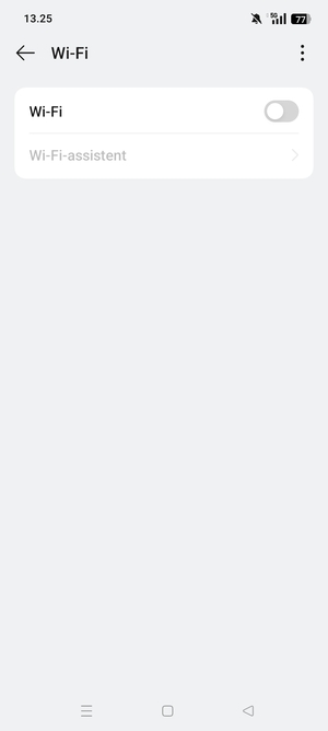 Slå Wi-Fi til