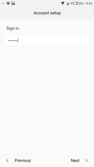 Enter your Password and select Next