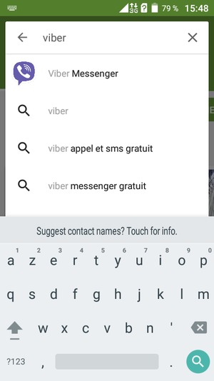 Saisissez le nom de l'appli et sélectionnez Rechercher
