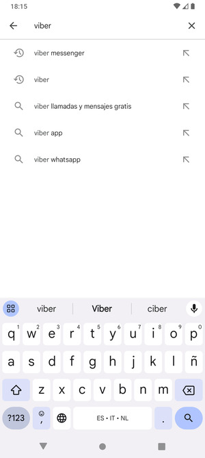 Introduzca el nombre de la aplicación y seleccione Buscar