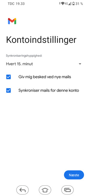 Vælg Næste