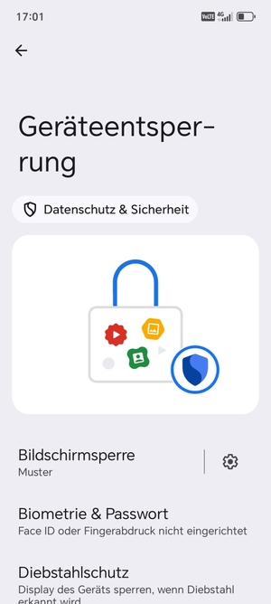 Ihr Handy ist jetzt mit einer Bildschirmsperre gesichert