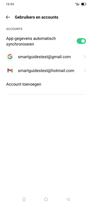 Selecteer uw Google-account