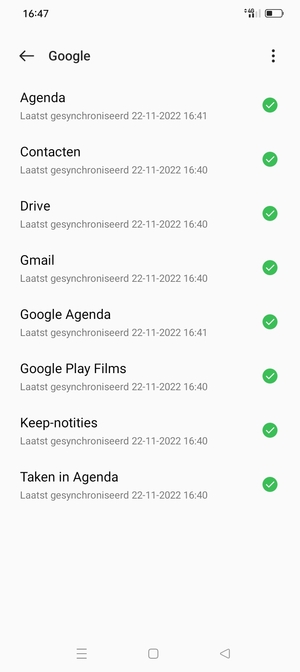 Selecteer de Menu-knop