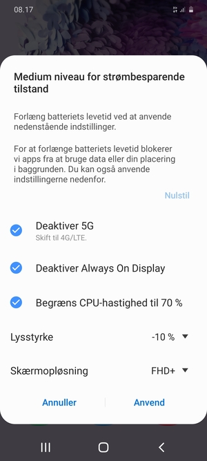 Vælg Anvend