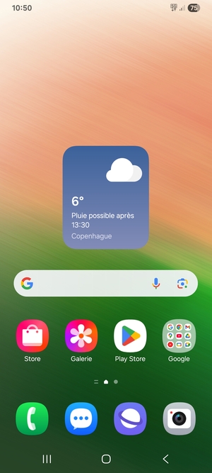 Sélectionnez Google