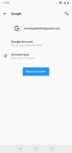 Select Account sync