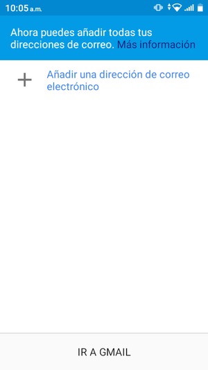 Seleccione Añadir una dirección de correo electrónico