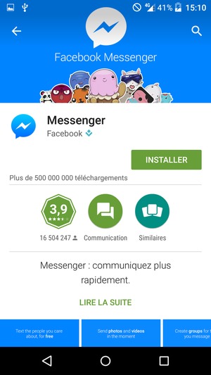 Sélectionnez INSTALLER