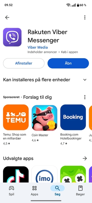 Vælg Åbn
