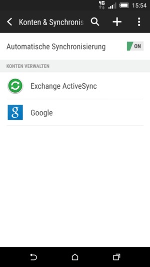 Wählen Sie Google