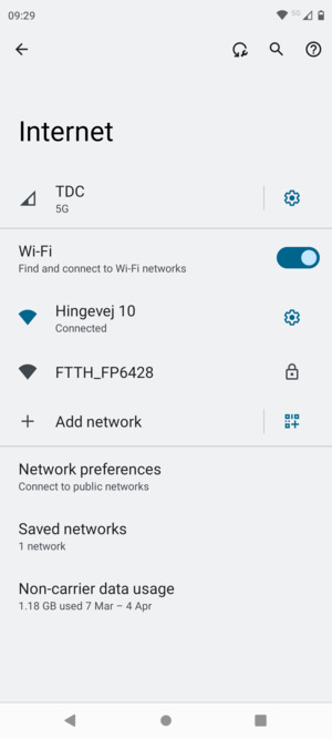 You are now connected to the Wi-Fi network