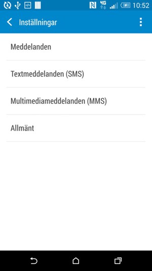 Välj Textmeddelanden (SMS)