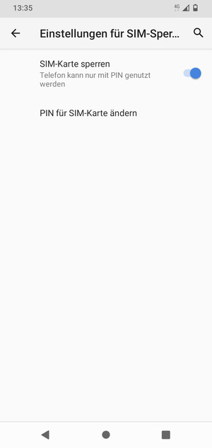 Wählen Sie PIN für SIM-Karte ändern