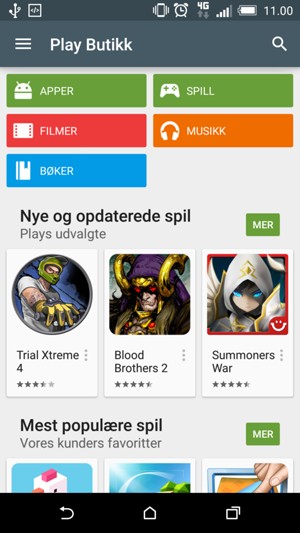 Velg søk-knappen