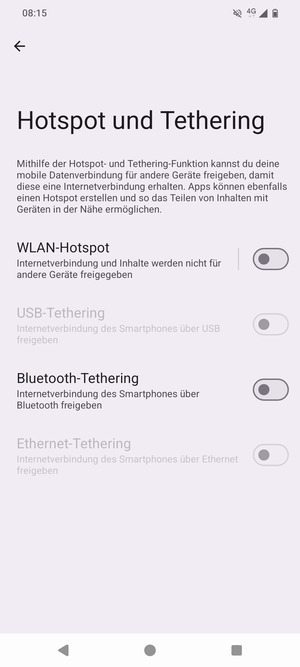 Wählen Sie WLAN-Hotspot